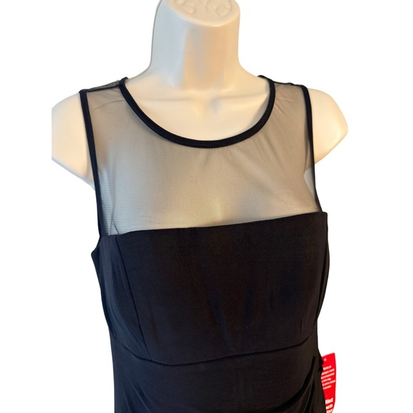 Scarlett Black Long Formal Sleeveless Evening‎ Gown Sheer Top NWT Size 8 - Picture 2 of 12